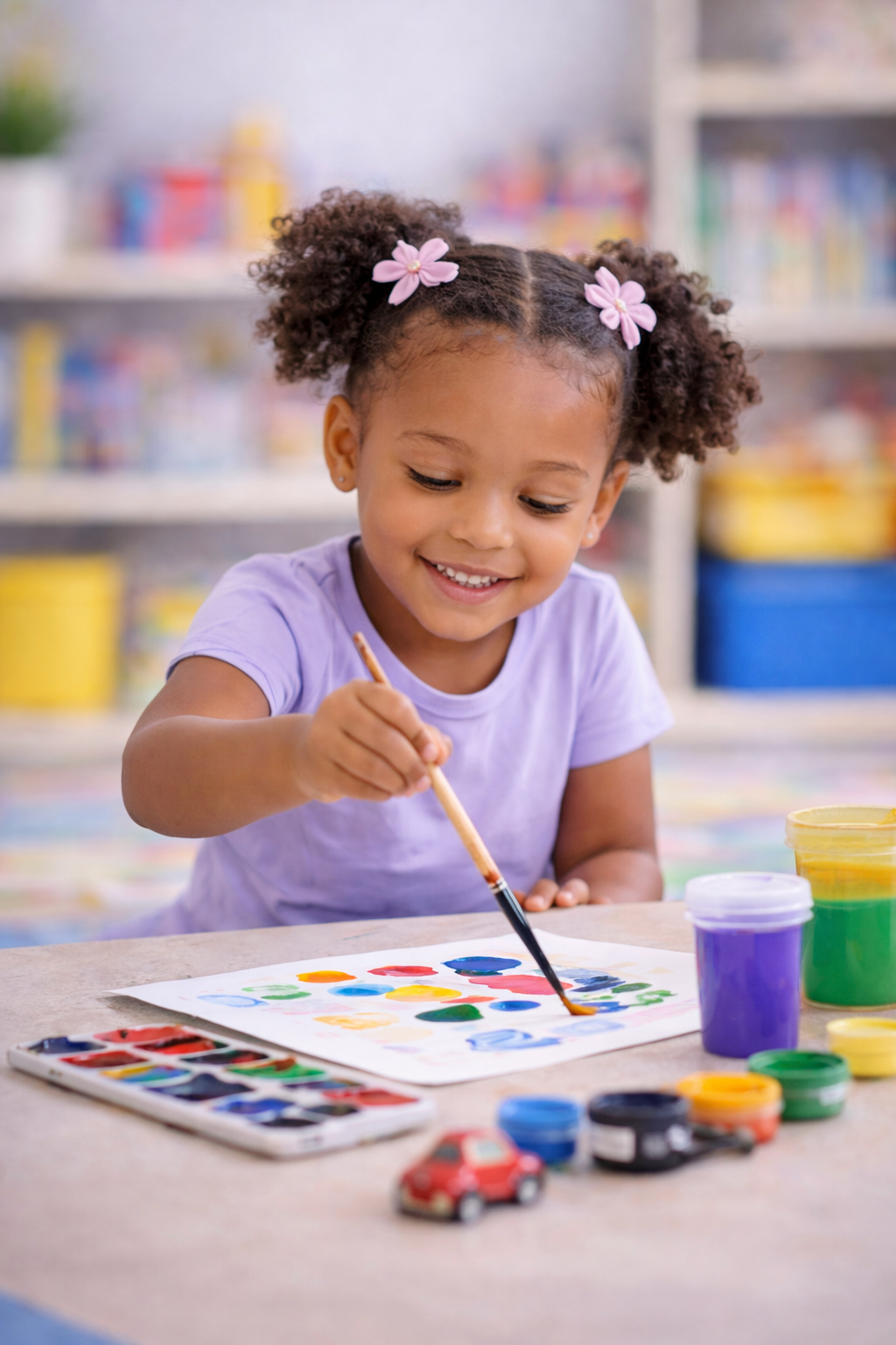 girl painting